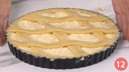 Crostata di crema e mele - P12