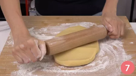 Crostata di crema e mele - P7