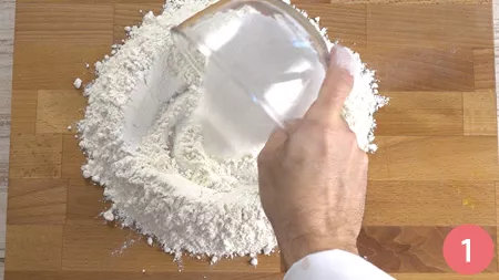 Crostata pere e cioccolato - Passaggio 1