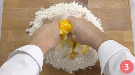 Crostata ripiena di cioccolato e noci - Passaggio 3