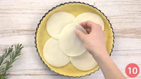 Crostata salata con ricotta e prosciutto cotto - Passaggio 10