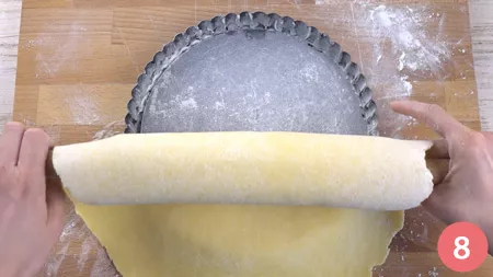 Crostata salata con ricotta e prosciutto cotto - Passaggio 8