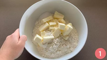 Crumble di mele - Passaggio 1