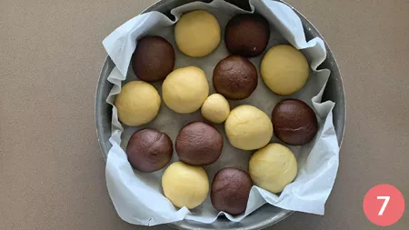 Danubio bicolore alla Nutella - P7