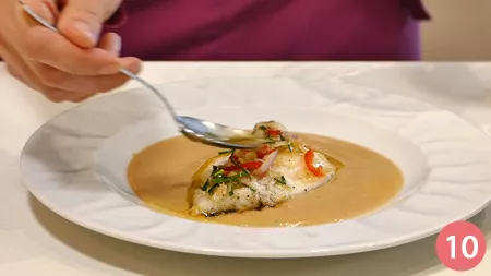 Filetto di orata, salsa di pane e sambal - Passaggio 10