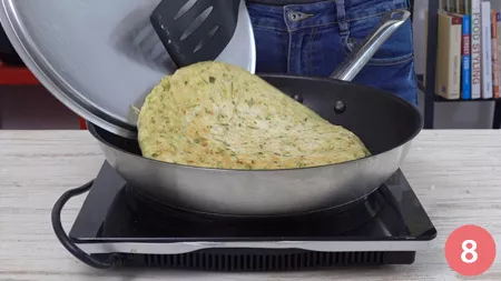 Focaccia di zucchine in padella - P8