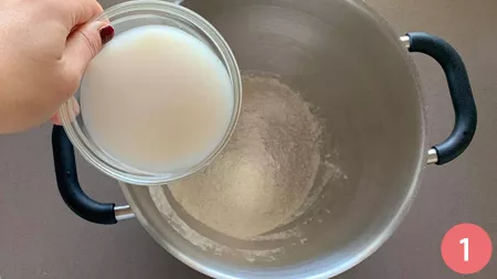 Focaccia ai fichi e prosciutto - Passaggio 1