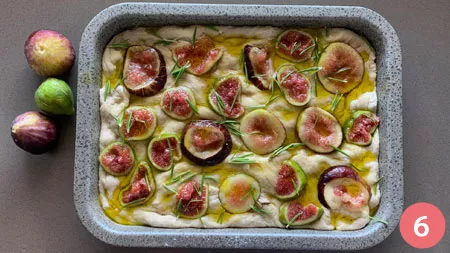 Focaccia ai fichi e prosciutto - Passaggio 6
