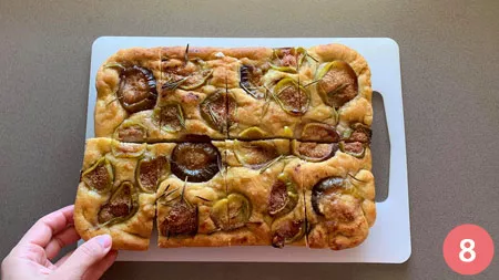 Focaccia ai fichi e prosciutto - Passaggio 8