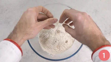 Focaccia integrale - Passaggio 1