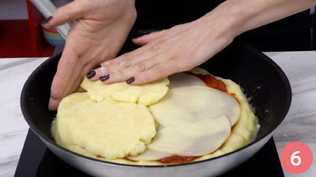 Focaccia di patate in padella - P6