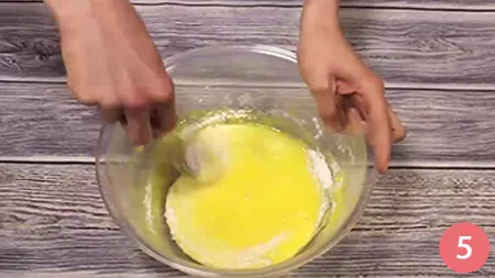 aggiungere mezza bustina di lievito per dolci