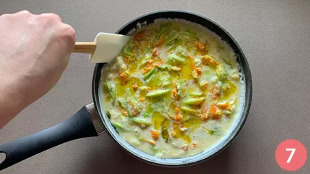 Frittata fiori di zucca - P7