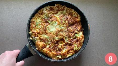 Frittata fiori di zucca - P8
