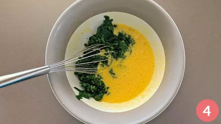 Frittata al forno con spinaci e feta - p4