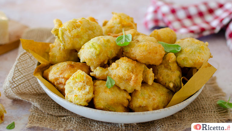 Frittelle di fiori di zucca