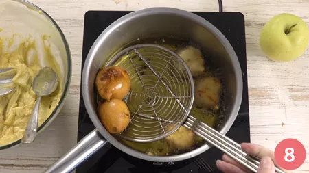 Frittelle di mele e ricotta - Passaggio 8