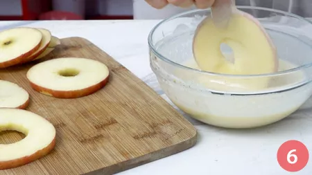 Fritelle di mele in friggitrice - P6
