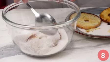 Fritelle di mele in friggitrice - P8