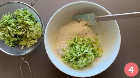 Frittelle di zucchine - Passaggio 4