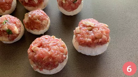 Funghi ripieni - Passaggio 6