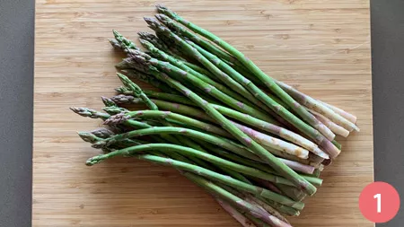 Garganelli asparagi e speck - p1