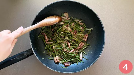 Garganelli asparagi e speck - p4