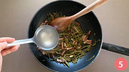 Garganelli asparagi e speck - p5