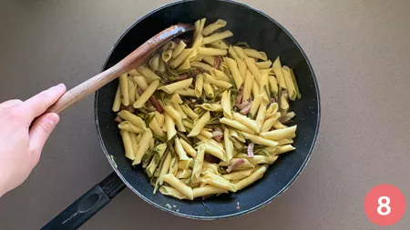 Garganelli asparagi e speck - p8