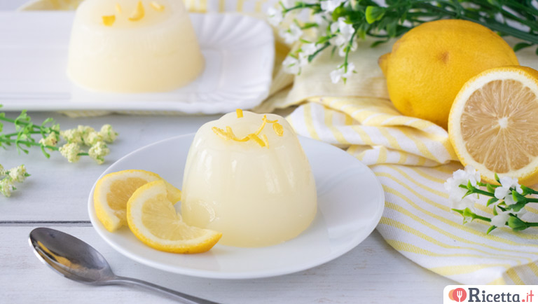 Gelo di limone, dessert con 4 ingredienti, senza glutine e lattosio