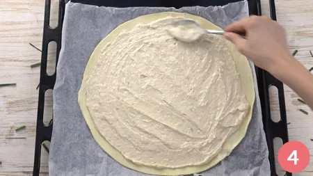 Ghirlanda di sfoglia al salmone - Passaggio 4