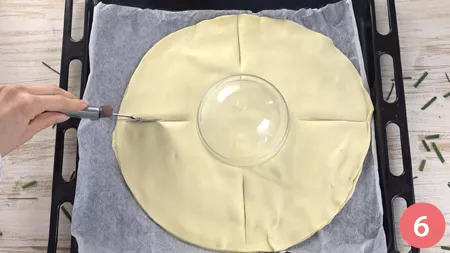 Ghirlanda di sfoglia al salmone - Passaggio 6