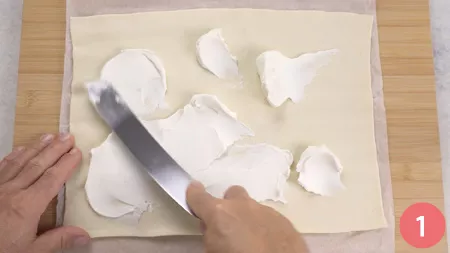 Antipasti con pasta sfoglia - Passaggio 1