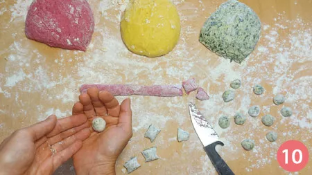 Gnocchetti tricolore - P10