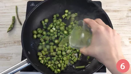Gnocchi con asparagi e salsiccia - Passaggio 6