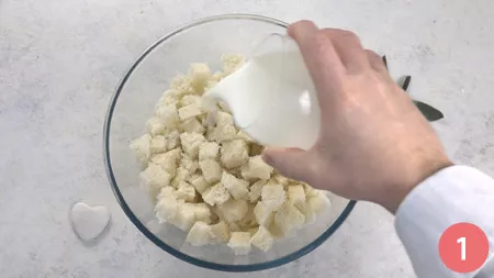 Gnocchi di pane - Passaggio 1
