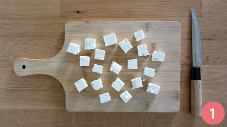 Insalata di anguria, cetriolo e feta - p1