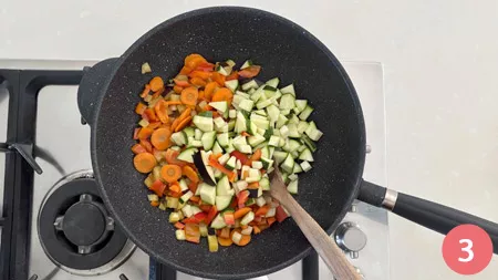 Insalata di farro con ceci e verdure - p3