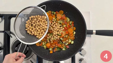 Insalata di farro con ceci e verdure - p4