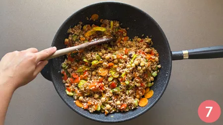 Insalata di farro con ceci e verdure - p6