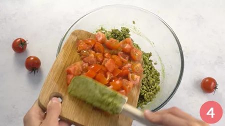 Insalata di farro con pesto e pomodorini - Passaggio 4