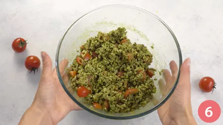 Insalata di farro con pesto e pomodorini - Passaggio 6
