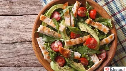 Insalata di pollo in 2 versioni