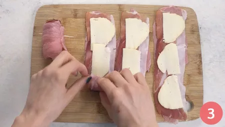 Involtini con speck e scamorza - Passaggio 3