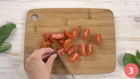 Involtini di melanzane con robiola, pomodori e basilico - Passaggio 3