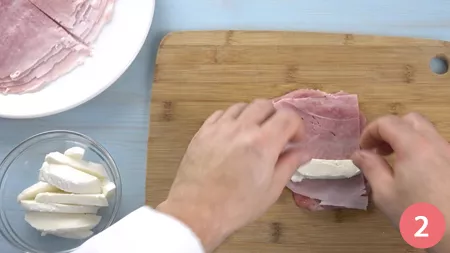 Involtini di vitello con prosciutto e mozzarella - Passaggio 2