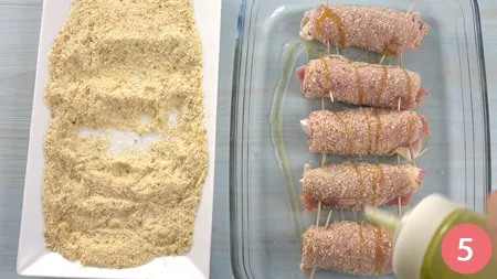 Involtini di vitello con prosciutto e mozzarella - Passaggio 5