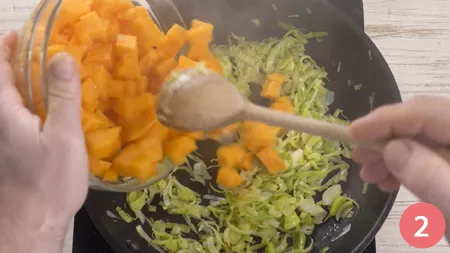 Lasagne alla zucca e ricotta - Passaggio 2