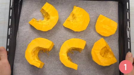 Lasagne con zucca e funghi - Passo 1