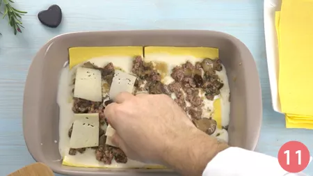 Lasagne funghi e salsiccia - Passaggio 11